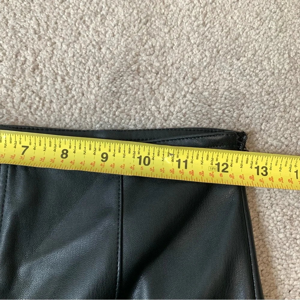 Free People We The Free Spitfire Stacked Skinny Pants Faux Leather Size 25